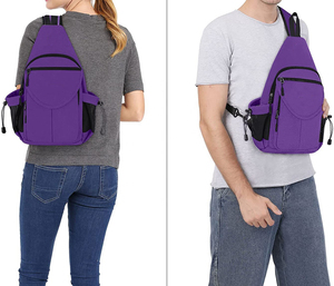 Mochila cruzada unisex al por mayor estilo deportivo, bandolera de un solo hombro para viajes, senderismo y actividades al aire libre - Bolsos cruzados tipo mensajero - Product Image 6