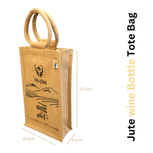 Bolsa de Yute Resistente y Ecológica para Botellas, Porta Botellas de Agua Reutilizable para Uso Diario - Product Image 3