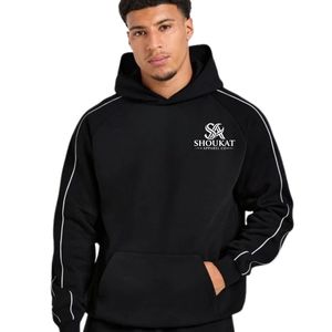 Mens Black Hoodie Tracksuit <b>Set</b> <b>Matching</b> Sweatpants <b>Jogger</b> Pants Two Piece Casual Sportswear Streetwear Pullover Hooded Sweat - Product Image 5