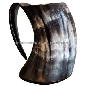 Tazas de Cuerno de Búfalo Ecológicas de la Mejor Calidad, Personalizadas, Estilo Vikingo, para Beber Cerveza, Taza Thor, Hechas a Mano, para Fiestas, Regalo de Navidad - Product Image 4