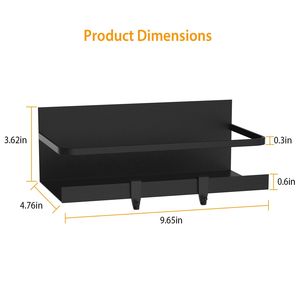 Paquete de 2 Organizadores Magnéticos para Especias, Estante de Almacenamiento de Condimentos con 4 Ganchos Extraíbles para Refrigerador - Product Image 6