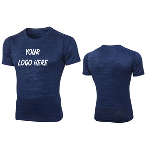 Camiseta Personalizada de Manga Corta para Hombre, Corte Ajustado, Cuello Redondo, Secado Rápido, Tejido de Punto, Color Sólido, Informal, con Logotipo Estampado en la Parte Delantera - Product Image 3