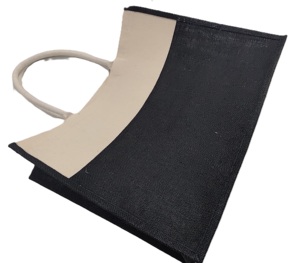 Reusable Stylish PP Laminated Jute <b>Canvas</b> Shopping <b>Bag</b> Rope Handle High End Promotional Wedding Exhibition Use Free Distribution - Product Image 3