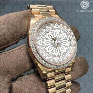 Charm Jewells – montre de luxe pour femmes, cadran ajouré en or, cristal saphir, mouvement à Quartz analogique, boîtier rond de 38mm - Product Image 4