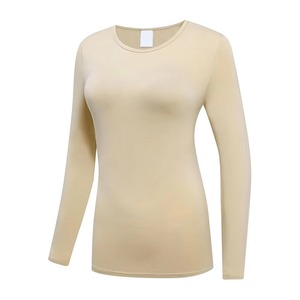Haut de compression uni pour femme, Rash Guard vierge, personnalisable avec logo, pour l'entraînement, fabricant OEM, UPF50+, respirant - Product Image 2