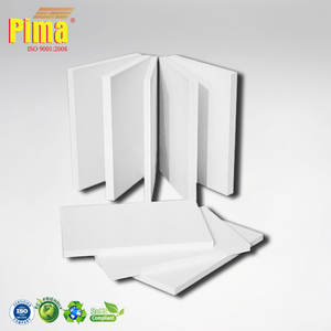Panneau en mousse PVC Celuka blanc écologique 3 mm à cellules fermées, imperméable, ignifuge, surface brillante pour impression UV, modèle Pima - Product Image 1