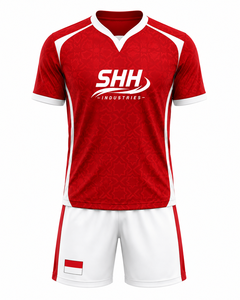 Professional Custom Men's <b>Soccer</b> Uniform Set Football Jersey Shorts Lightweight Breathable Mesh V-Neck Summer Sportswear Quick - Product Image 1