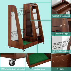 Organizzatore per Sacche da Golf in Marrone per Scaffali da Garage - Product Image 3