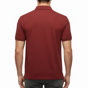 เสื้อโปโลผู้ชายผ้าฝ้าย 260 GSM ทรงปกติ แขนสั้น แฟชั่น นุ่ม ระบายอากาศดี คอวี แห้งเร็ว รับผลิตแบบ OEM/ODM - Product Image 3