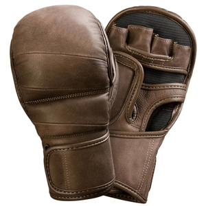 Gants de boxe MMA professionnels en cuir PU, sangle de poignet réglable, design léger et respirant, unisexe, pour la boxe/le combat - Product Image 1