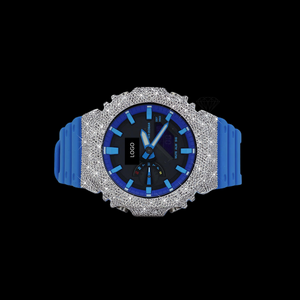 Reloj G-Shock de Lujo con Bisel de Diamantes Grandes de Dos Tonos y Moissanita VVS Premium de Última Generación, Cuarzo de Alta Calidad, Otros Relojes de Moda - Product Image 4