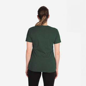T-shirt basique vert à manches courtes pour homme, T-shirts basiques de couleur unie, T-shirt décontracté de qualité supérieure à col rond, vert bouteille uni - Product Image 2