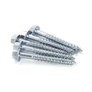 High Strength CLASS 4 Carbon Steel <b>White</b>/Yellow Zinc Plated External Hex Head Coarse Wood Thread Lag <b>Screw</b> Timber Metric Inch - Product Image 6