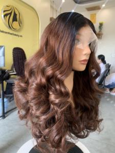 Perruques de cheveux humains vietnamiens vente vague extensions de cheveux vierges fermeture transparente et perruque frontale naturelle à double tirage - Product Image 4