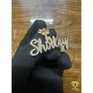 925 Sterling Silver Custom Name Pendant With Paw Charm Moissanite Diamond Iced Out Personalized Hip Hop Necklace - Product Image 6