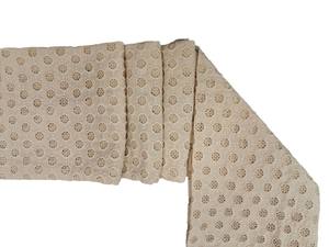 Tissu brodé ajouré en coton blanc de qualité supérieure (motif cercle ajouré Jaali sur toute la surface) – Matière douce et respirante pour robe d'été - Product Image 3