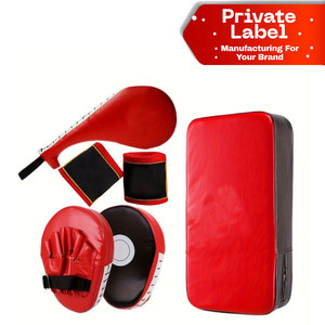 6pcs Multi-Functional Curved <b>Focusing</b> Boxing Training Hand Target <b>Pad</b> Adjustable Hand Foot Target PU Leather Durable for Unisex - Product Image 1