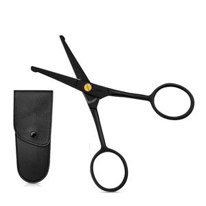 Stainless Steel Luxury <b>Safety</b> Vibrissac Nose <b>Scissors</b> Cosmetic Eyebrows Nose Hair Eyelid Sharp Right-Handed Beauty Care Custom - Product Image 1