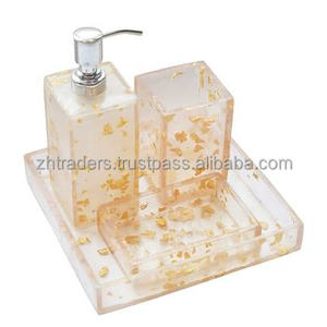 Nuevo diseño Baño de lujo Top Patrocinador Listado Set Baño de resina polivinílica Baño Set Venta directa de fábrica Compradores - Product Image 5