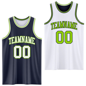 เสื้อบาสเก็ตบอลแบบกลับด้านได้ ชุดกีฬาทีมแบบสั่งทำพิเศษ ขายส่ง - Product Image 1