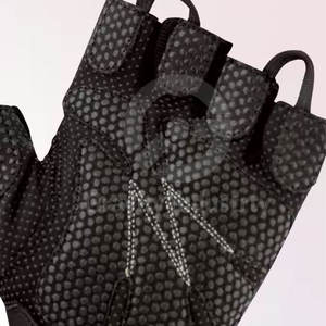 Poignées de musculation en cuir avec protection des paumes et bandes de maintien pour les poignets, pour la musculation, le fitness, l'entraînement et les exercices. - Product Image 3