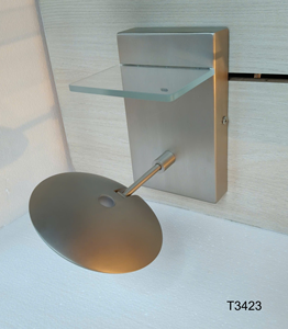 Modern LED <b>Wall</b> Lamp <b>with</b> Glass Shelf & USB-C Charging Station – 8W + 5W Dual <b>Light</b> - Product Image 2