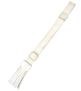 Accessoire de remplacement pour cordon de sabre en cuir véritable blanc, reproduction américaine, avec gland, en cuir de buff blanc - Product Image 2