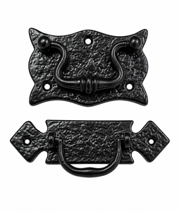 Modern Black Cabinet <b>Handle</b> Cast Iron <b>Pull</b> Right Hand for <b>Doors</b> & Windows - Product Image 4