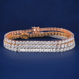 Listo para enviar: Pulsera de tenis de moissanita de plata 925 de 3 mm y 5 mm, la más vendida para mujer, con claridad D VVS, pasa el probador de diamantes. - Product Image 2