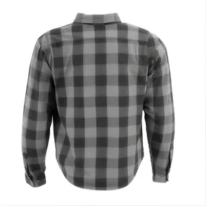 Chemise de moto pour adulte à carreaux en flanelle, doublée en aramide, avec protections, prix usine - Product Image 1