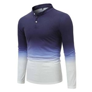 Polo de Golf de Manga Larga para Hombre, 100% Poliéster de Secado Rápido, Estilo Rugby, con Logotipo Bordado Personalizado, Diseño Liso - Product Image 3