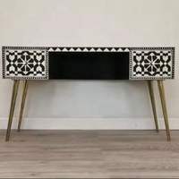 Kusum Art Tabourets de console et ottomanes modernes en os incrusté, avec rangement, réglables, couleurs/formes personnalisables, tailles personnalisables, pour chambre à coucher