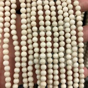 Cuentas de piedra de jaspe naturales, redondas, sueltas, para la fabricación de joyas y manualidades. - Product Image 4