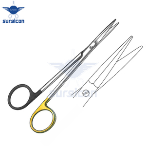 Tijeras Quirúrgicas Peck-Joseph de 14 cm / 5-1/2 Pulgadas, Rectas, con Una Hoja Serrada, Super Cut TC, de Acero Inoxidable Premium - Product Image 6