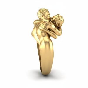 Anillo de Pareja Besándose de Plata de Ley 925, Estilo Gótico, Romántico Oscuro, Joyería Feminista, Anillo Ajustable para Amantes, Precio de Fábrica, Venta al Por Mayor - Product Image 4