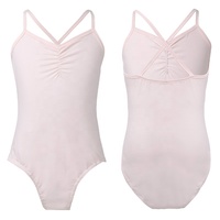 Leotardos de Gimnasia Personalizados para Niñas, de Algodón y Elastano, Manga Larga, Color y Logotipo Personalizables, Ropa de Baile con Cintura Elástica Alta
