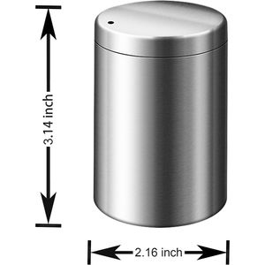Dispenser Portastuzzolini in Acciaio Inossidabile e Bambù, Contenitore per 500 Stuzzolini Spessi - Product Image 3
