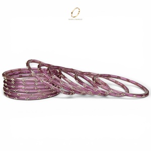 Pulseras de Cristal de Cachemira de Moda, Color Lavanda Morado, con Diseño de Gotas de Lluvia, para Mujer, para Bodas y Fiestas, Precio al por Mayor - Product Image 3