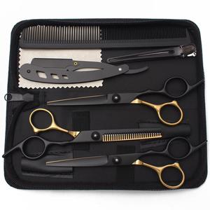 Juego de Tijeras de Peluquería Morje, Acero Inoxidable 440C, Acabado Morado, Herramientas de Salón, Tijeras de Corte de Pelo para Diestros - Product Image 5