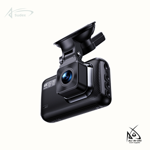Sudex MXC 818 3-Channel Inside <b>Camera</b> 360 Degree 4K Car Dash Cam DVR Front Rear Loop Recording Parking Monitor Night HDR - Product Image 1