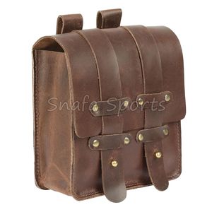 Pochette de ceinture à outils en cuir tanné à l'huile de haute qualité, pochette de rangement multi-outils, sac à outils professionnel pour charpentier avec ceinture. - Product Image 3