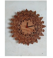 Luxe MDF peint Antique Imitation islamique horloge murale décor à la maison musulman Shahada bois artisanat personnalisable boîtes en bois produit