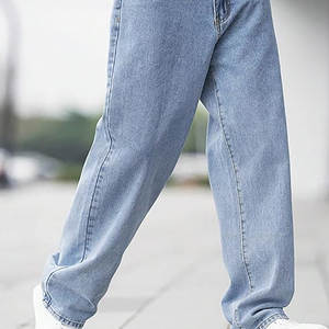 Nuevos Pantalones Vaqueros de Mezclilla de Alta Calidad 2026, Jeans Casuales Holgados de Talle Medio para Hombre, Pantalones de Corte Holgado Apilados, Jeans de Fabricante para Hombre - Product Image 5
