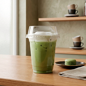 Transparent PP <b>Plastic</b> <b>Cup</b> With Lid 16oz Disposable Round Beverage <b>Cup</b> For Cold <b>Drinks</b> Iced Coffee Tea Matcha - Product Image 1