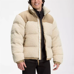 Veste en polaire marine pour homme, coupe-vent, fermeture éclair, col roulé, manteau d'hiver décontracté, coupe régulière, doublure épaisse en sherpa, poches - Product Image 2