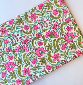 Multicolored Block Print Cotton Cambric 60X60 Running <b>Fabric</b> Traditional Jaipuri Print Cotton <b>Fabric</b> Summer Dress Making <b>Fabric</b> - Product Image 2