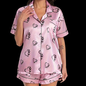 Vestido de Dormir para Mujer, Verano, Precio de Fábrica, Suave y Transpirable, Poliéster/Algodón, Manga Corta, Ropa de Dormir Cómoda - Product Image 1