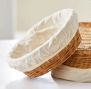 Panier de rangement artisanal en rotin, couleur marron, pour ustensiles de cuisine, organisateur de rangement alimentaire, fabriqué en Inde - Product Image 2