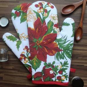 Gants de cuisine en coton de qualité supérieure, imprimés numériquement, résistants à la chaleur, fabriqués en Inde - Product Image 1