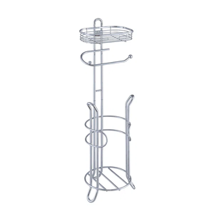 Portarrollos de Papel Higiénico Vertical Moderno, Hecho a Mano, Acabado Satinado, Organizador de Baño de Metal y Dispensador de Rollo de Repuesto - Product Image 3